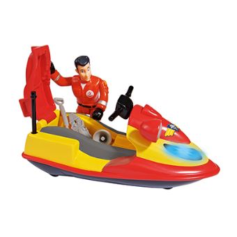 Figurine Smoby Sam le Pompier Ocean Jet ski Juno flottant