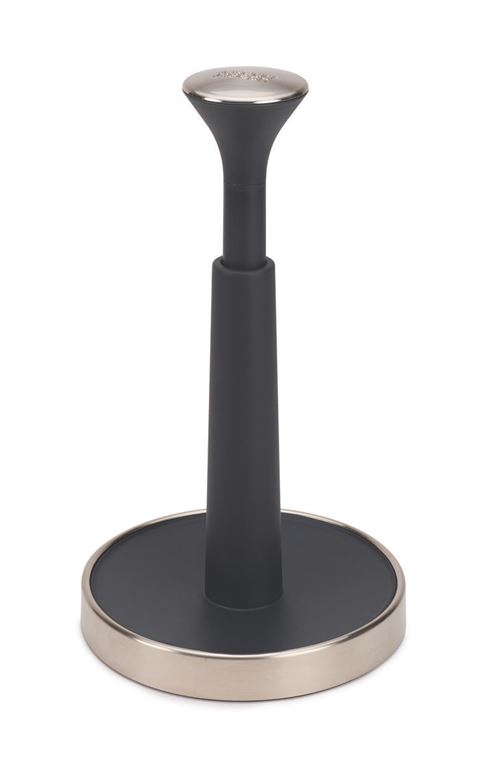 Joseph Joseph Kitchen Roll Holder- Silver / Black