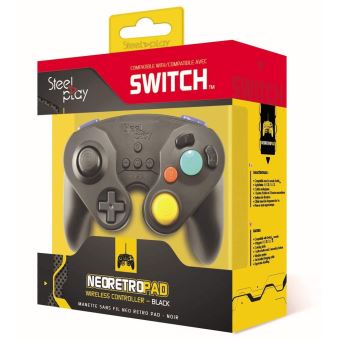 Manette Nintendo Switch Steelplay Neo Retro Pad sans fil Noir