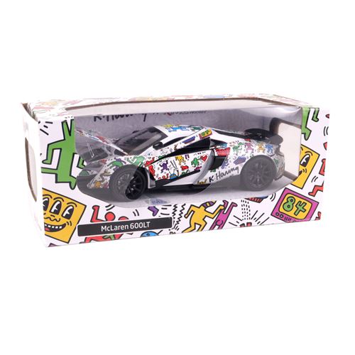 Voiture en métal Turbo Challenge BTE / 1:32 McLaren 600LT Keith Haring Modèle aléatoire - Turbo Challenge