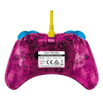 Manette filaire Pdp Rock Candy Bubblegum Peach pour Nintendo Switch Rose et blue