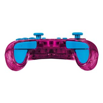 Manette filaire Pdp Rock Candy Bubblegum Peach pour Nintendo Switch Rose et blue