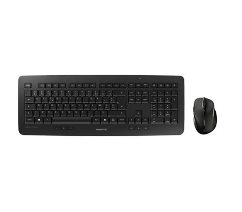 Ensemble clavier Azerty et souris sans fil Cherry DW 5100 Noir