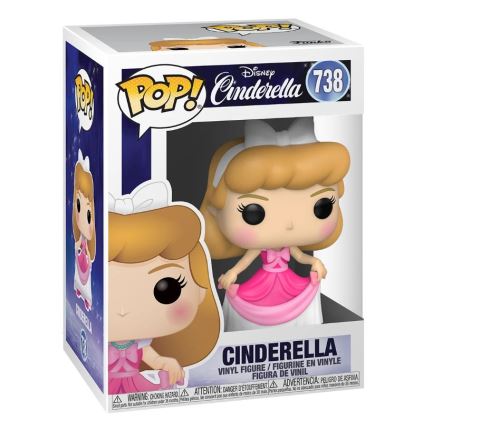 Figurine Funko Pop Disney Cendrillon en robe rose