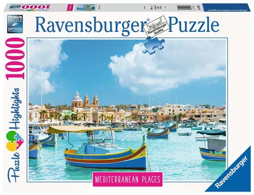 Puzzle 1000 Pièces Ravensburger Malte La Méditerranéenne