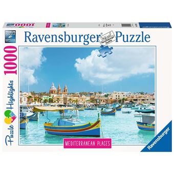 Puzzle 1000 pièces Ravensburger Malte La Méditerranéenne