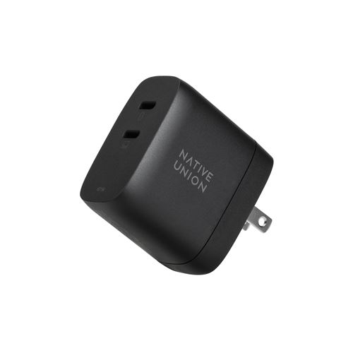 Chargeur rapide Native Union GaN PD 67 W Double USB-C Noir