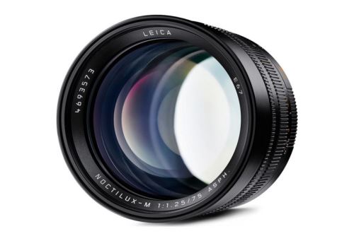 Leica Hybride lens Noctilux-M 75 mm f/1.25 ASPH. Zwart
