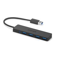 Aceele Data Hub 4 Ports USB 3.0 Ultra Fin avec câble étendu de
