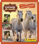 Boîte de 36 pochettes à collectioner Panini Les plus beaux chevaux du monde