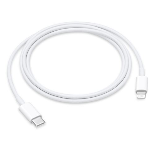 Câble USB-C vers Lightning pour Apple iPhone/iPad/iPod 1m Blanc