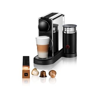 Nespresso DELONGHI Citiz Platinum & Milk Kaffemaschine, Edelstahl - 1