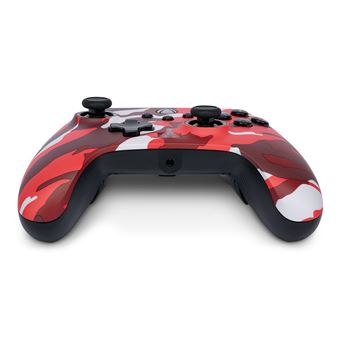 Manette filaire améliorée pour Xbox Series X/S PowerA Camouflage rouge