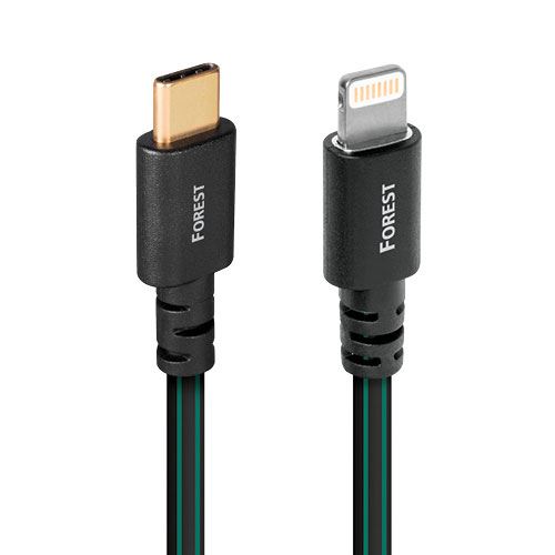 Câble Lightning Audioquest USB-C Forest 0.75 m Vert et Noir