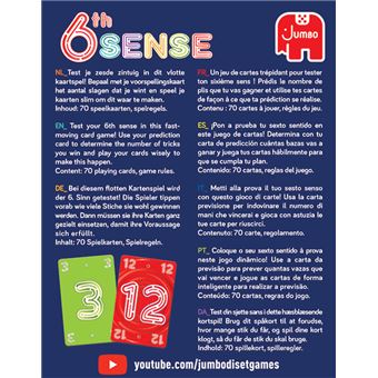 Jeu de cartes Jumbo 6th Sense