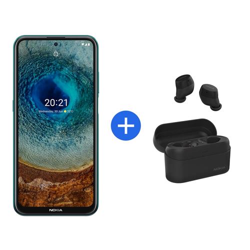 Pack Smartphone Nokia X10 6.67 Double SIM 5G 64 Go Vert + Ecouteurs sans fil Bluetooth Nokia Power L
