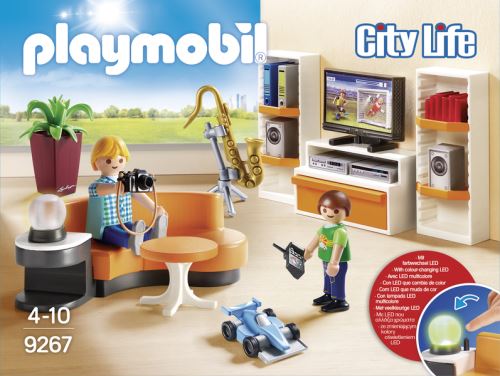Playmobil Salle télé City life - de 4 à 10 ans