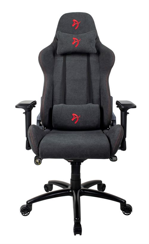 Arozzi Verona Handtekening Gaming Stoel Zachte Stof Zwart en Rood
