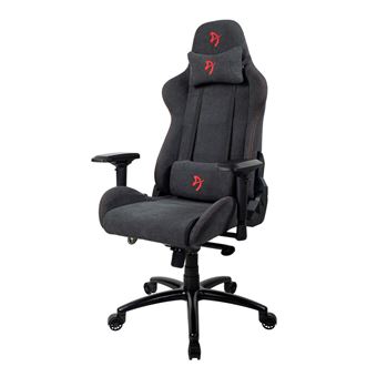 Siège Gaming Arozzi Verona Signature Tissu doux Noir et rouge