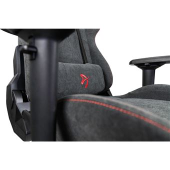 Siège Gaming Arozzi Verona Signature Tissu doux Noir et rouge