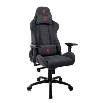 Siège Gaming Arozzi Verona Signature Tissu doux Noir et rouge