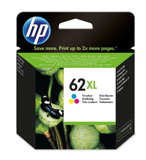 Cartouche d'encre HP 62XL Trois Couleurs