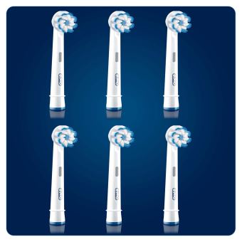Lot de 6 brossettes Oral-B Sensi Ultrathin Blanc - 1