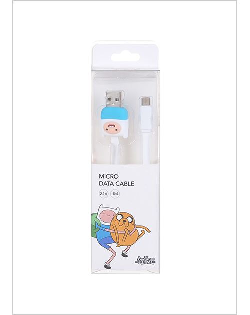 Câble micro data Miniso Adventure Time Finn Blanc