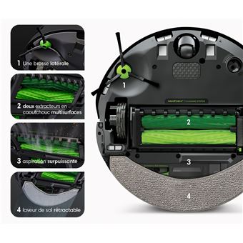 iRobot 2-in-1 Roomba Combo j9+ Staubsaugerroboter - Schwarz
