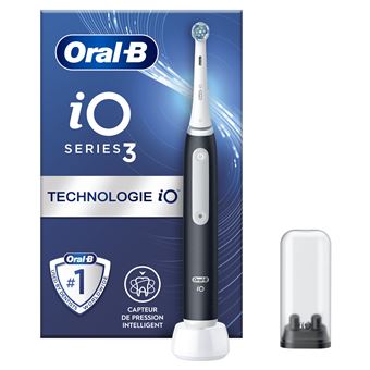 Brosse à dents électrique Oral B iO Séries 3 Noir mat et Blanc
