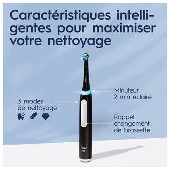 Brosse à dents électrique Oral B iO Séries 3 Noir mat et Blanc