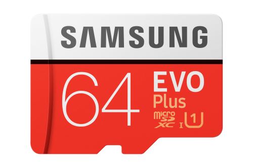 Carte mémoire Samsung Micro SD Evo Plus 64 Go Classe 10 avec Adaptateur SD