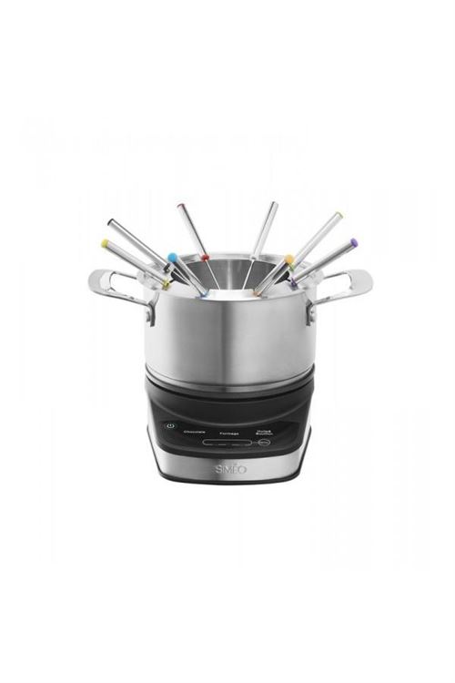 Fondue Digitale Simeo 1200 W Noir Et Argent
