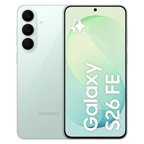 Smartphone Samsung Galaxy S26 FE 6,7 5G Double Nano SIM 128 Go Vert d’eau