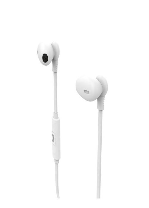 MUVIT HEADSET M1C RUBBER JACK 3.5MM WHITE MUHPH0114