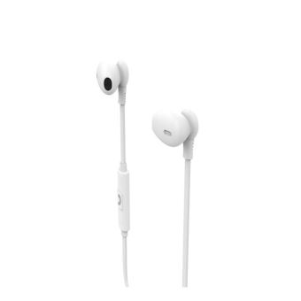 MUVIT HEADSET M1C RUBBER JACK 3.5MM WHITE MUHPH0114