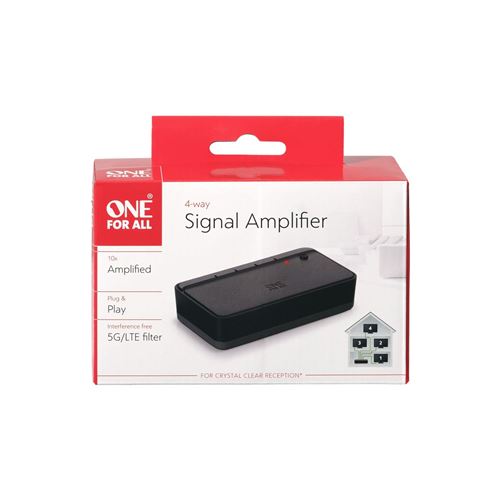 Amplificateur Signal TNT HD/4K Avec Filtre 4G – Booster Antenne TV Intérieure/Extérieure, Gain 15-20 DB - 3