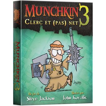 Jeu de stratégie Asmodee Munchkin 3 Clerc et (pas) Net Extension