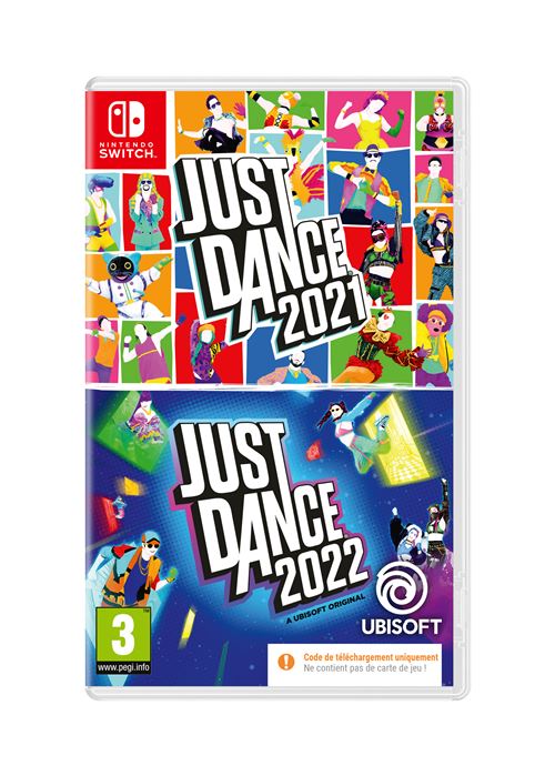 Compilation Just Dance 2021 + Just Dance 2022 Code in a box Nintendo Switch