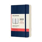 Agenda 2021 journalier Moleskine Souple petit format Bleu