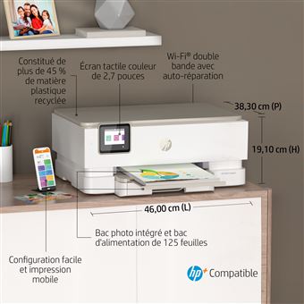 Imprimante multifonction Tout-en-un HP Envy Inspire 7220e Blanc