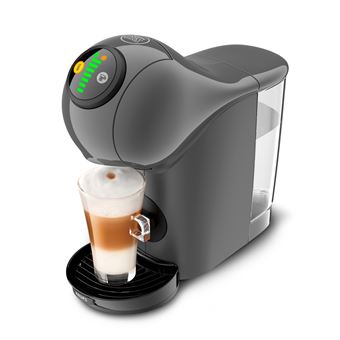 Expresso Nescafé Dolce Gusto Genio YY4893FD 1500 W avec 2 boîtes de capsules espresso et macchiato et mug Starbucks Compact Gris Anthracite