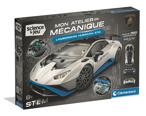 Clementoni Multicolore Jeu De Construction Mon Atelier De Mécanique Lamborghini Huracán