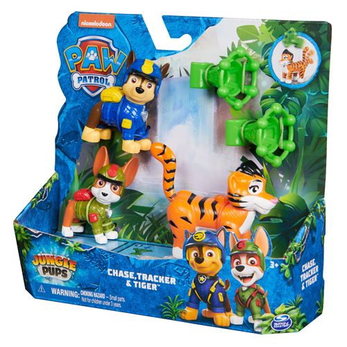 Pack de 3 Figurines Paw Patrol Pat'Patrouille Jungle Pups Modèle