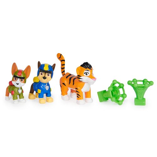 Paw Patrol – Coffret 8 Figurines Jungle Pups – Pat Patrouille Aventure – Cadeau Enfant 3 Ans Et + – Figurines Articulées Collection