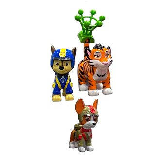 Pack de 3 Figurines Paw Patrol Pat'Patrouille Jungle Pups Modèle aléatoire  - Figurine pour enfant - Achat & prix