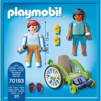 Playmobil City Life 70193 Patient en fauteuil roulant