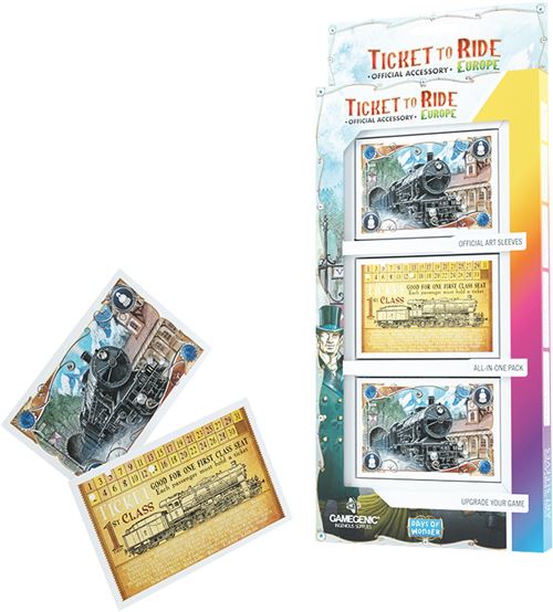 Carte à collectionner Asmodee Pack de protèges-cartes Les Aventuriers du Rail Europe