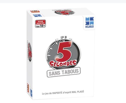 Jeu de société 5 Secondes sans tabous Megableu