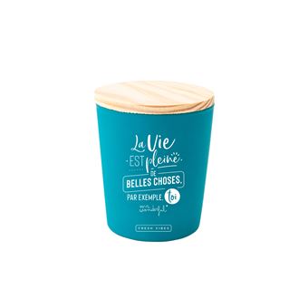 Bougie Mr. Wonderful La vie est pleine de belles choses Vert